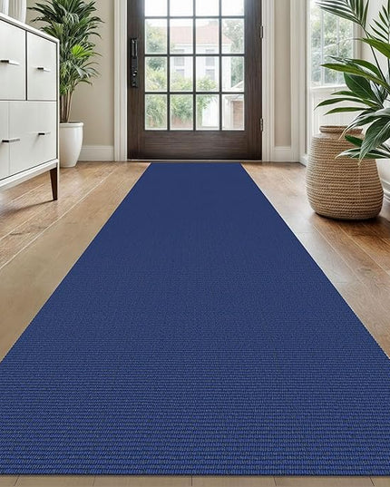 KOZYFLY Washable Runner Rug 2x10 ft Hallway Kitchen Runner Rugs with Rubber Backing Bobo Entryway Runner Indoor, Long Carpet Runners for Hall Kitchen Entryway, Royal Blue