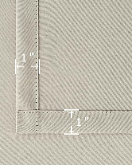 BGment 40 Inch Length Blackout Curtains for Cafe - 38 x 40 inch Short Window Curtains Rod Pocket and Back Tab Thermal Insulated Room Darkening Curtains for Kitchen Bathroom, 2 Panels, Natural Camel
