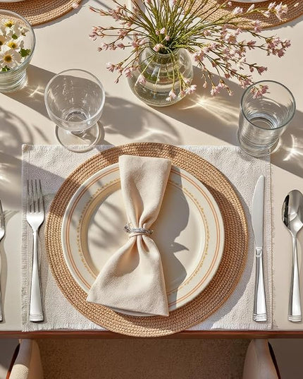 KINGSTONE Silverware Set, 40-Piece Flatware Set for 8, 18/10 Stainless Steel Cutlery Set with Bead Edge, Utensil for Kitchen, Home, Party, Wedding, Mirror Polished, Dishwasher Safe, Featured Gifts