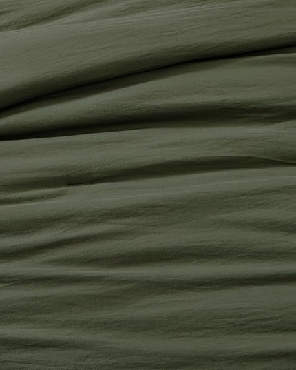 WRENSONGE King Size Comforter Set- 7 Pieces Soft Olive Green Bed in a Bag King with Fitted Sheet, Flat Sheet, 2 Pillow Shams, and 2 Pillowcases-Warm King Bedding Set for All Season