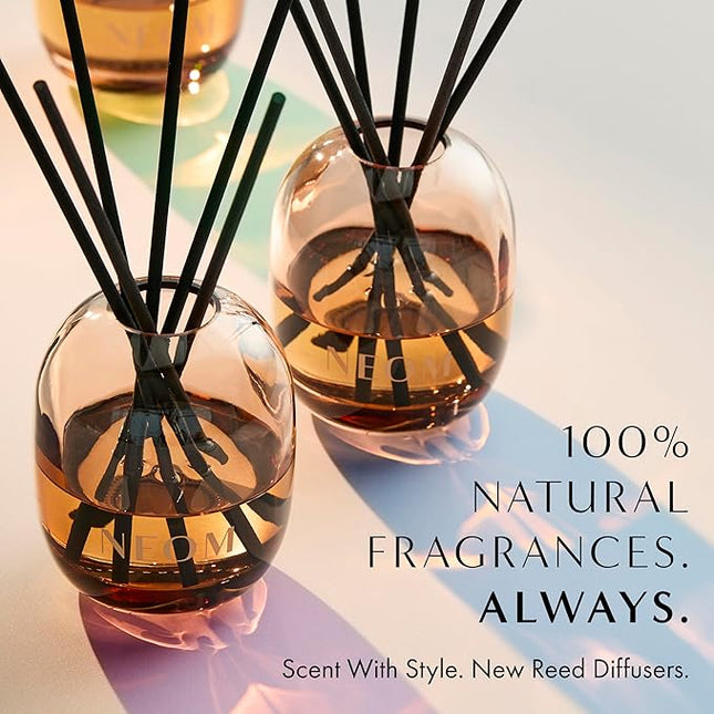 NEOM Perfect Night's Sleep Reed Diffuser, 100ml I Lavender, Chamomile and Patchouli I 100% Natural Fragrances I Lasts 12 Weeks I Refillable and Reusable