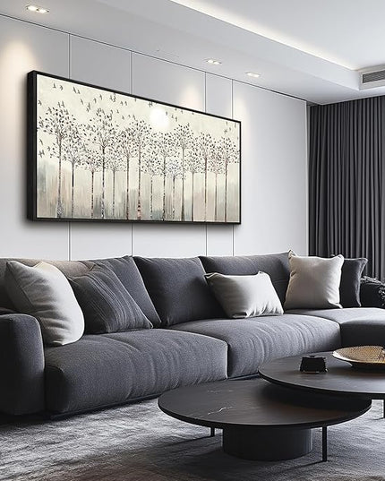 Scenery Abstract Wall Painting Framed Canvas Wall Art For Living Room Large Size Wall Decorations For Bedroom Office Wall Decor Pictures Artwork Canvas Prints Home Boho Wall Decor Black Framed