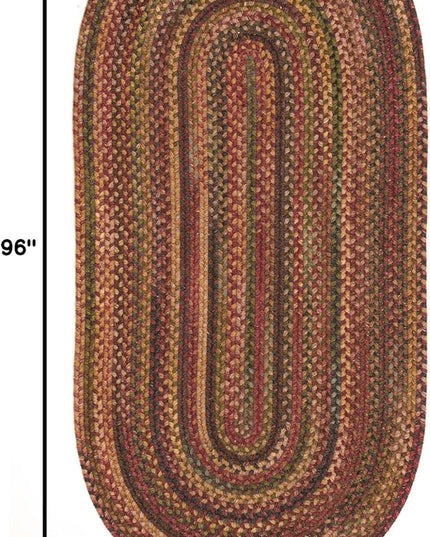 Capel American Heritage Woodstone 5'0"X8'0" Oval Braided Rug