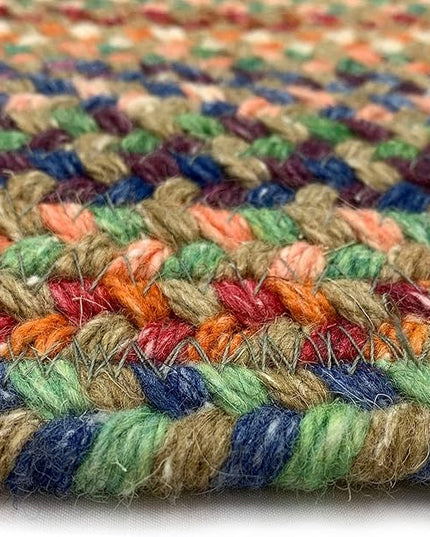 Capel American Heritage Cinnamon 9' 0" X 12' 0" Concentric Rectangle Braided Rug