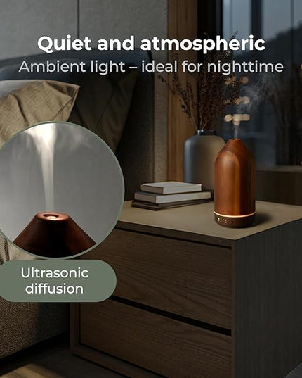 WALDWERK Diffuser (100ml) Made of Premium Acacia Wood - Essential Oil Diffuser for a Pleasant Indoor Atmosphere - Diffusers for Home - Aromatherapy Diffuser - Oil Diffuser