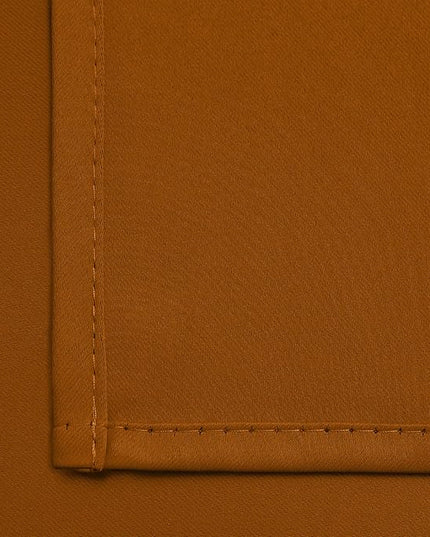 Yakamok Blackout Curtains for Bedroom,Thermal Insulated Blackout Grommet Top Drapes for Living Room, Burnt Orange,38x84 Inch, 2 Panels