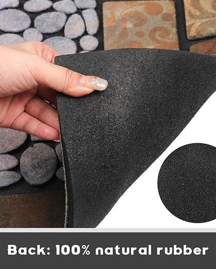 Large 47"x22" Heavy Duty Welcome Mat Outdoor with Non-Slip Rubber Backing - Durable Outdoor Door Mat for Front Door Entrance, Garage, Patio & High Traffic Areas（Sunflower）