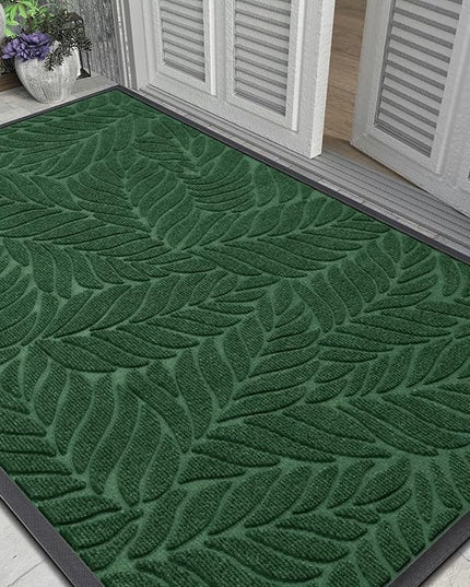 Yimobra 60x36 Large Door Mat Outdoor Indoor, All-Season Waterproof Door Mat Outside Entrance, All-Weather Non-Slip Outside Doormat for Garage Patio Entryway, Green
