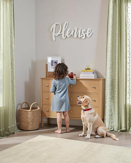 jinchan Winslow Sage Sheer Curtains 84 Inch for Bedroom Living Room Embroidered Bordered Floral Nursery Curtains for Playroom Dorm Light Filtering, Ivory on Sage, 2 Panels, 50W x 84L