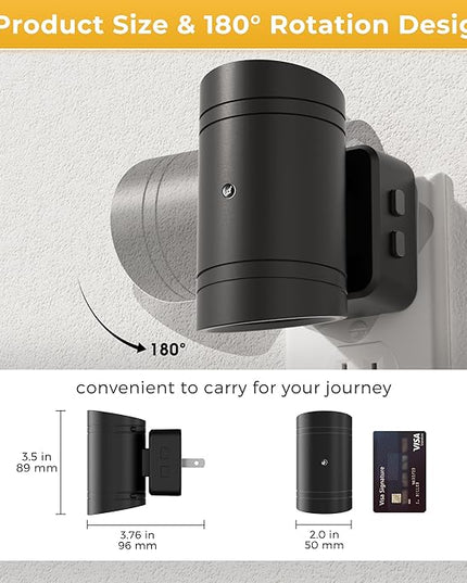 L LOHAS LED Night Light, Dimmable Night Lights Plug into Wall,2 Pack 3CCT Nightlight for Kids,180° Rotatable, 3000K/4000k/5000K Adjustable Night Lights with Dusk to Dawn Sensor for Bedroom Bathroom