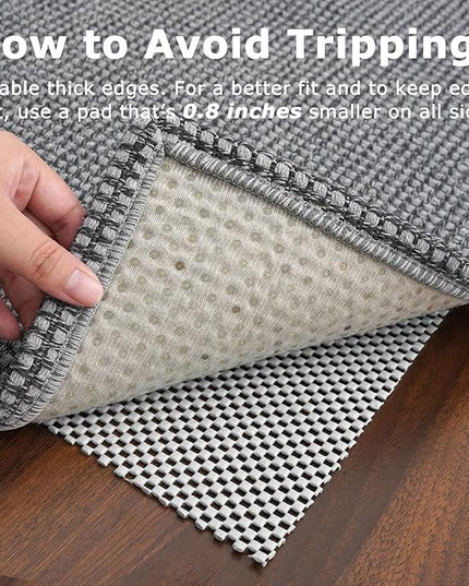 KOZYFLY Extra Long Runners for Hallways 3x18 ft Washable Kitchen Runner Non Slip Rubber Backed Hallway Rug Cotton Entryway Runner Rug Floor Carpet for Indoor Hall, Kitchen, Stair, Grey/Dark Grey