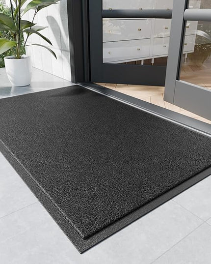 Sturdy Front Door Mat, 60" x 36" Heavy Duty Indoor Outdoor Doormat for Entryway, Fade Resistant, Waterproof Low Profile Entry Mat, Non Slip Welcome Mat for Outside Entrance, Patio, Home