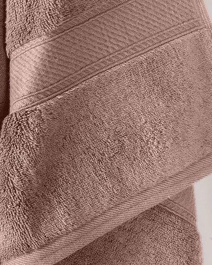 Superior Egyptian Cotton Pile Bath Towels, Ultra Soft Luxury Towel, Thick Plush Essentials, Absorbent Heavyweight, Guest Bath, Hotel, Resort, Spa, Pool, Bathroom, Shower Basics, Set of 2, Muted Mauve