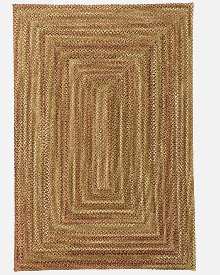 Capel American Heritage Foliage 5' 0" X 5' 0" Concentric Rectangle Braided Rug