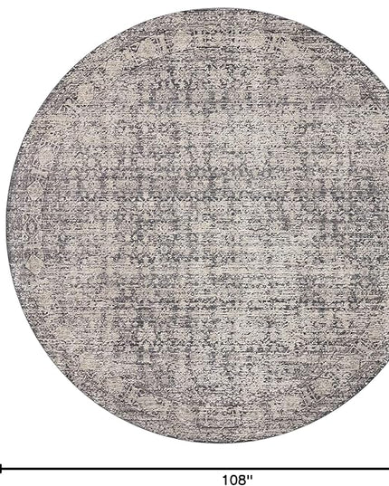 Loloi Amber Lewis Alie Collection ALE-03 Charcoal/Dove 9'-6'' x 13'-1'', .13'' Pile Height, Area Rug