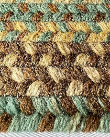 Capel American Heritage Slatewood 5' 0" X 5' 0" Concentric Rectangle Braided Rug