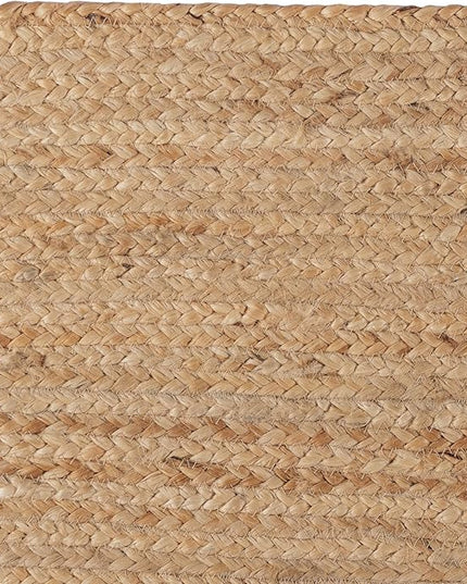 REDEARTH · Rectangular Area Rug - 2'x3' Braided Natural Jute - Artisan Made Boho Jute Rugs for Bedroom - Kitchen - Living Room - Farmhouse - Aesthetic Home Decor- Handmade Vintage Decor
