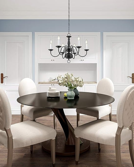 Livex Lighting 5006-07 Williamsburgh 6-Light Chandelier, Bronze,18Hx24W