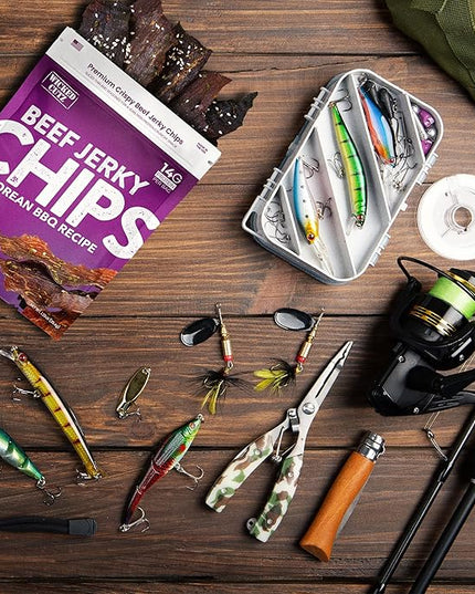 Wicked Cutz Korean BBQ Beef Jerky Chips, 14g Protein per Bag, Crispy & Crunchy Beef Jerky Crisps, USA Made Barbeque Flavored Chips, High Protein Carnivore Snacks (4 Bags)