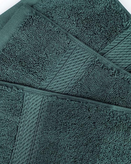 Superior Egyptian Cotton Pile Bath Towel Set of 4, Ultra Soft Luxury Towels, Thick Plush Essentials, Absorbent Heavyweight, Guest Bath, Hotel, Spa, Home Bathroom, Shower Basics, Teal
