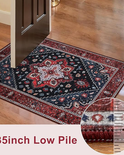 Ciicool 3x10ft Hallway Non Slip Rug, Washable Runner Rug Soft Pet Friendly Indoor Floor Long Carpet Low Pile Rug for Bathroom Kitchen Living Room Bedside Entryway
