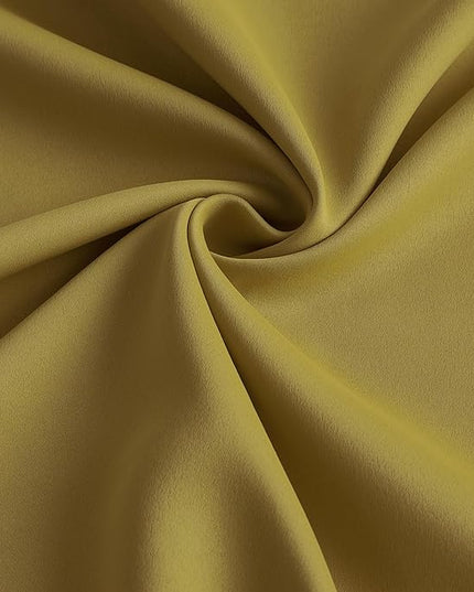 KEQIAOSUOCAI Yellow Pinch Pleated Curtains 120 Inch Length 2 Panels Set Noise Cancelling Window Drapes for Nursery Bedroom Living Room 40x120