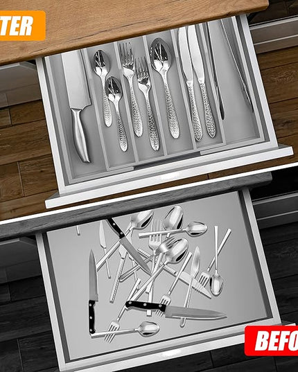 Kitchen Silverware Drawer Organizer and Storage Best Grandpa Grandfather Elder Men Father Day Grandparents Great Papaw Peepaw Grampy Pawpaw Granddad Happy Birthday Christmas Xmas Unique Cool Gifts