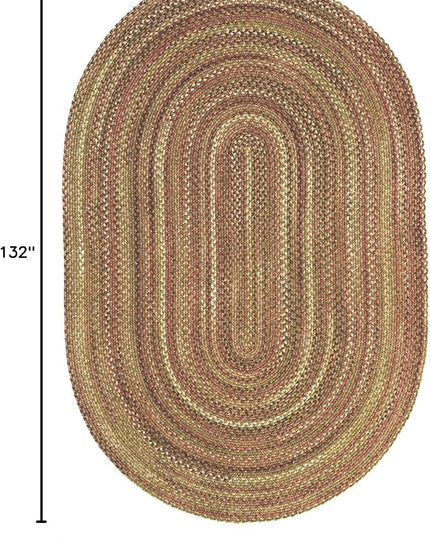 Capel American Heritage Foliage 8' 0" X 11' 0" Oval Braided Rug