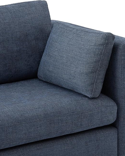 CHITA Oversized Modular Sectional Sofa, FSC Certified Large L Shaped Couch, Modular Sectional Couch for Living Room,112 inch Width,4 Seat Modular Sofa with Storage Ottoman, Blue