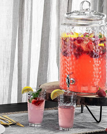 Biscayne Glassware Set, 24-Piece, Mixed Sizes with Cooler, DOF, Juice and Shot Glasses