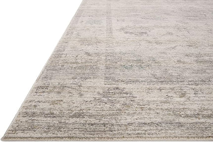 Loloi Magnolia Home by Joanna Gaines Millie Collection MIE-01 Silver/Dove 11'-6" x 15'-7", .25" Pile Height, Area Rug