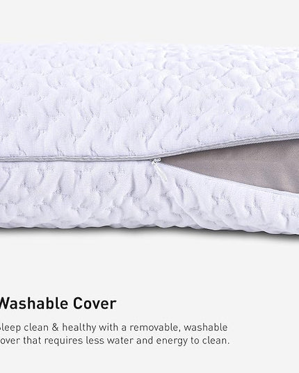 Bedgear Balance Performance Pillow – 0.0 - Moisture Wicking Bed Pillow for All Sleep Positions - Medium Firmness Bed Pillow - Washable Removable Cover – 20" W x 26" L x 4.75" H
