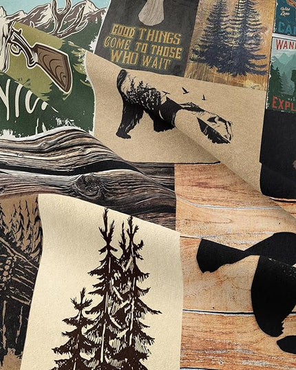 NINENINE Deer Bedding Camo Comforter Set Twin Bedding Set for Boys Hunting Bedding Set for Kids,Western Rustic Geometric Bedding with 1 Pillowcase