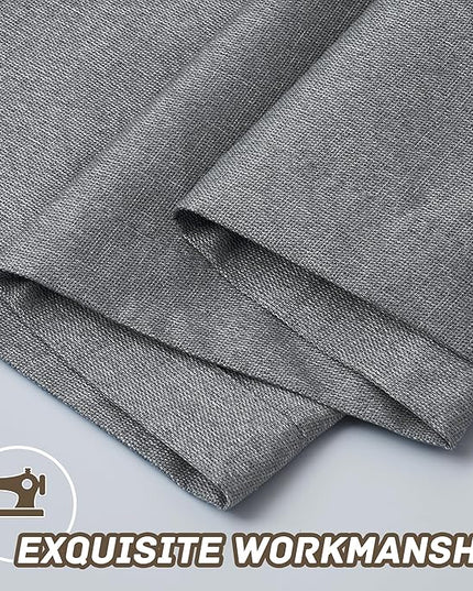 Extra Lenght 100% Blackout Curtains 120 Inch Length 2 Panels Set for Living Room, Bedroom, Light Weight Curtains with Grommets Top, Full Blackout Curtains Privacy Protection, Gray, 52" W x 120" L