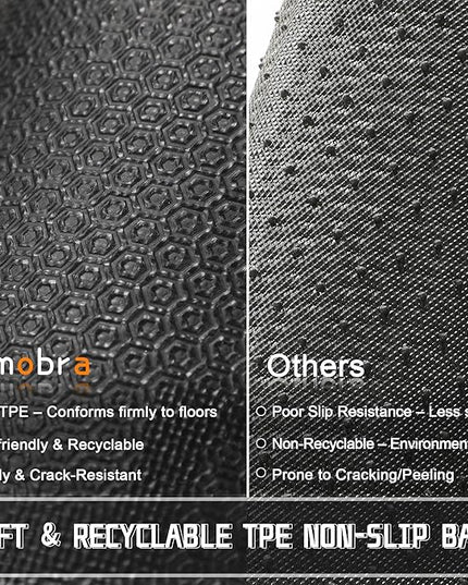 Yimobra Door Mat Outside Entrance 29.5x17, Waterproof Sturdy Outdoor Mats for Front Door, Heavy Duty Non-Slip Doormat for Garage Patio Entryway Indoor, Easy Clean, Coffee