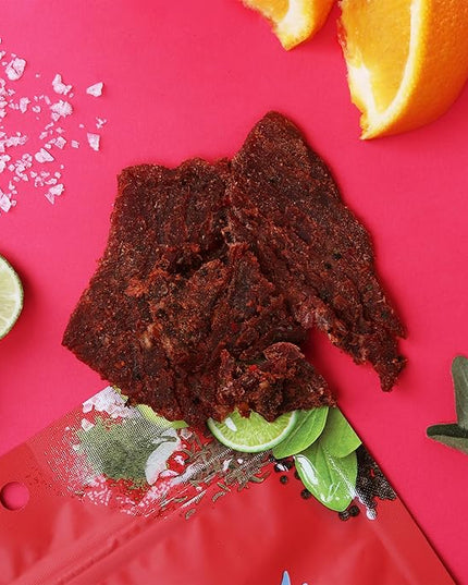 Field Trip Grass Fed Beef Jerky, Healthy Gluten Free Snacks, All Natural, Paleo-Friendly Beef Jerky, High Protein, Low Carb Snack with No Nitrates, 1oz Bag, 12 Pack, Carne Asada