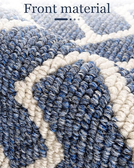 hicorfe Indoor Doormat,Front Back Door Mat Rubber Backing Non Slip Door Mats 20"x31.5" Absorbent Resist Dirt Entrance Doormat Inside Floor Mats for Entryway Washable Low-Profile(Light Blue)