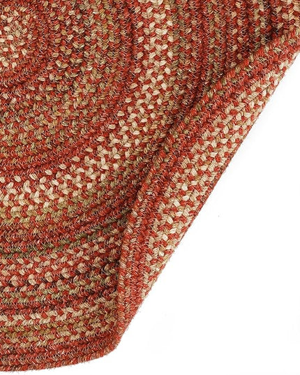 Capel American Heritage Spice 0' 36" Round Braided Rug
