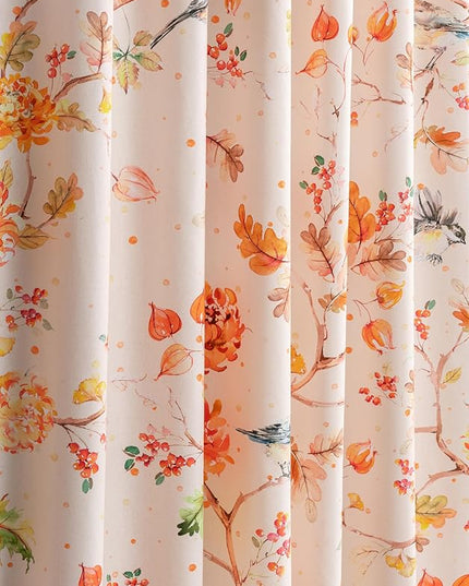 Maison d' Hermine Curtains for Living Room 100% Cotton 108 inch Length Two Panels Light Filtering Curtains for Bedroom Windows with Rod and Loop Pockets Drapes (Kelim Prairie, 50" W x 108" L)