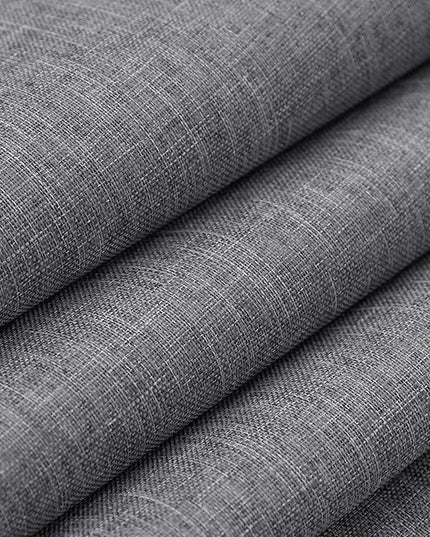 Dark Grey Linen Blackout Curtains 108 Inch Length 2 Panels Set for Bedroom Living Room Grommet 100% Black Out Linen Drapes Room Darkening Window Curtains 108 Inches Long Dark Gray