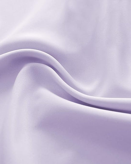 DONREN Violet Light Purple Curtains Room Darkening for Bedroom - Rod Pocket Blackout Solid Curtains for Dining Room(42 W x 72 L 2 Panels)