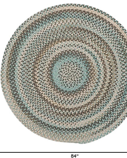 Capel American Heritage Slatewood 7'0"X7'0" Round Braided Rug