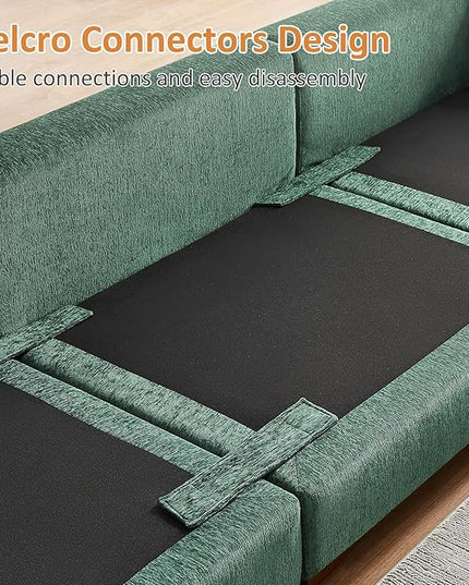 VANOMi Large Modular Sectional Sofa, Oversized Couch with Charging Station, Cloud Couch Deep Seat Sofa with Thick Cushion, Convertible Sectional Couches for Living Room Office Apartment