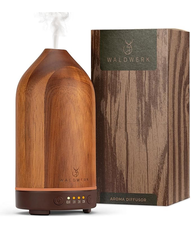 WALDWERK Diffuser (100ml) Made of Premium Acacia Wood - Essential Oil Diffuser for a Pleasant Indoor Atmosphere - Diffusers for Home - Aromatherapy Diffuser - Oil Diffuser