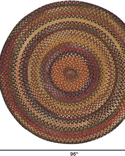 Capel American Heritage Woodstone 8' 0" Round Braided Rug