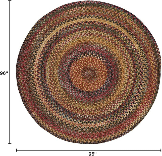 Capel American Heritage Woodstone 8' 0" Round Braided Rug