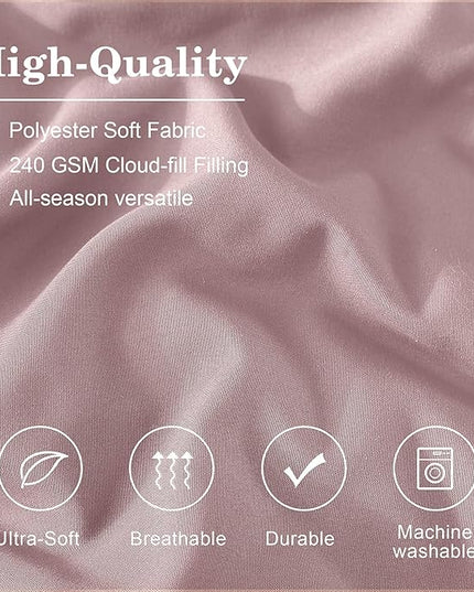 Monbix Full Comforter Set - 7 Pieces Bed in a Bag Full Size Bedding Sets with Comforters, All Seasons Down Alternative Comforter with Sheets,Pillowcases & Shams