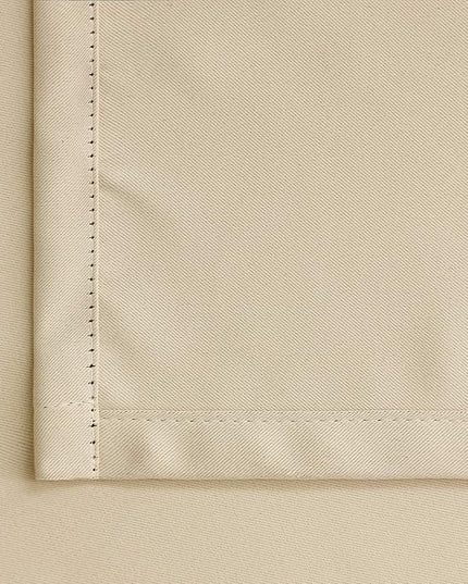 BGment Beige Curtains 45 inch Long - Rod Pocket and Back Tab Room Darkening Thermal Curtains for Bedroom/Small Window/Living Room, 2 Curtain Panel Sets, 38 x 45 Inch