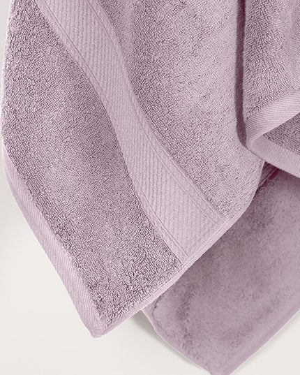 Superior Egyptian Cotton Pile Bath Towel Set of 2, Ultra Soft Luxury Towels, Thick Plush Essentials, Absorbent Heavyweight, Guest Bath, Hotel, Spa, Home Bathroom, Shower Basics, Purple