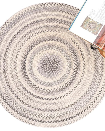 Capel American Heritage Shadow 0' 36" Round Braided Rug